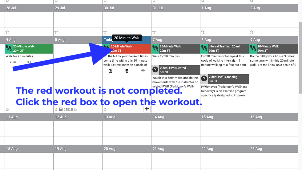 Workout management 1