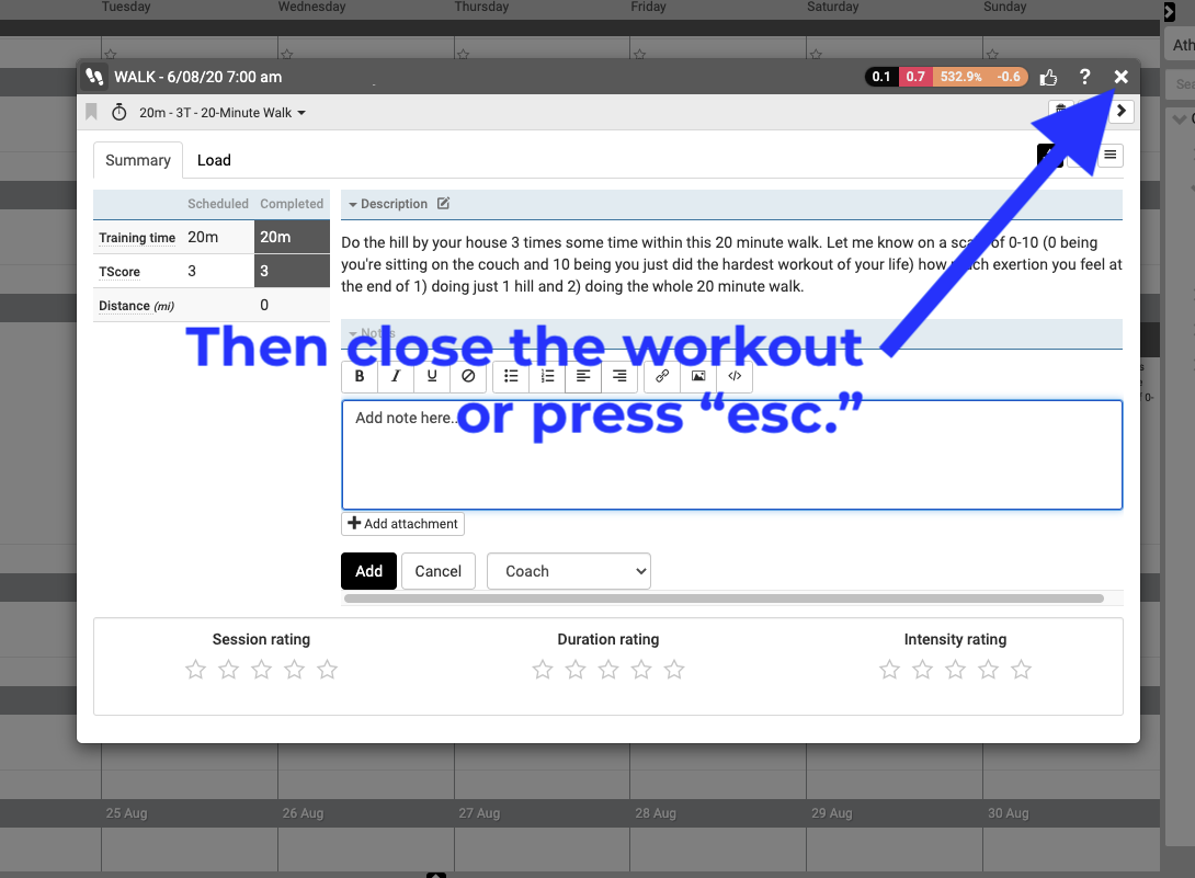 Workout management 6